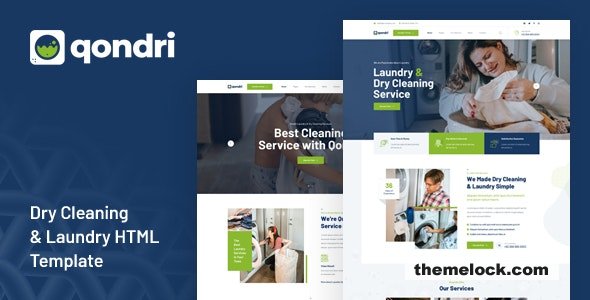 Qondri - Dry Cleaning & Laundry HTML Template