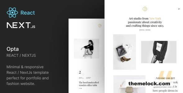 Opta - Minimal React NextJs Template