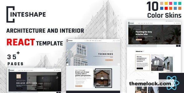 Inteshape v2.0 - Architecture and Interior React Template