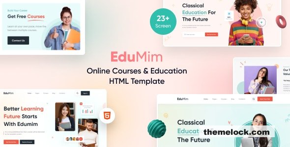 Edumim – Tailwind CSS Education HTML Template