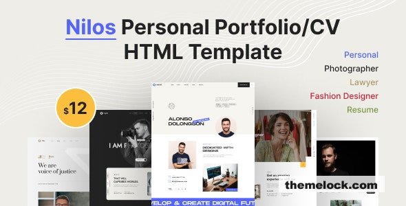 Nilos - Personal Portfolio/CV HTML Template