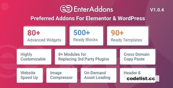 Enter Addons Pro v1.0.4 - Preferred Addons For Elementor And WordPress