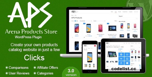 Arena Products Store v3.0 - WordPress Plugin