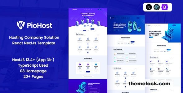 Download Piohost – Domain and Web Hosting React Nextjs Template | Free Nulled Scripts