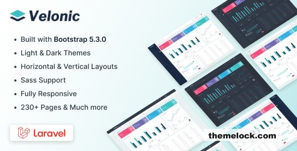 Download Velonic – Laravel Admin & Dashboard Template | Free Nulled Scripts