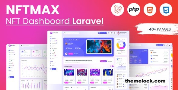 Download Nftmax – Bootstrap 5 laravel Admin Templates | Free Nulled Scripts