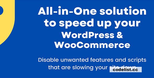 Disable Bloat for WordPress & WooCommerce PRO v3.3.1
