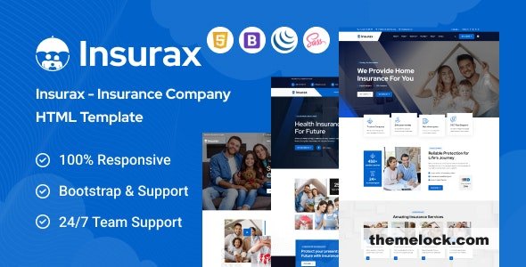 Insurax - Insurance Company HTML Template