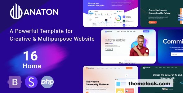Anaton v1.2 - Software & SaaS Landing Page
