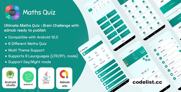 Ultimate Maths Quiz v1.7 - Brain Challenge with admob ready to publish