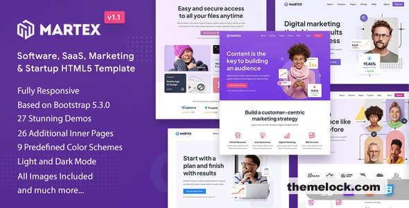 Martex v1.1 - Software, SaaS & Startup HTML5 Template