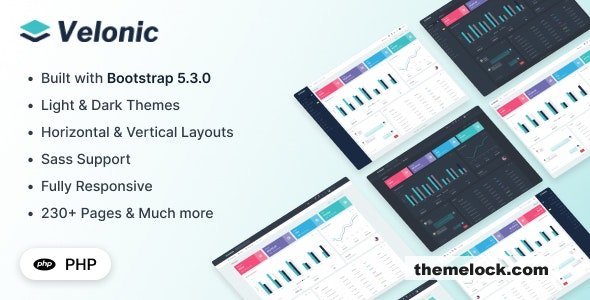 Download Velonic – PHP Admin & Dashboard Template | Free Nulled Scripts