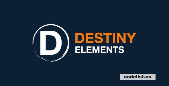 Destiny Elements v1.8.7 - The #1 Element Addon for Breakdance