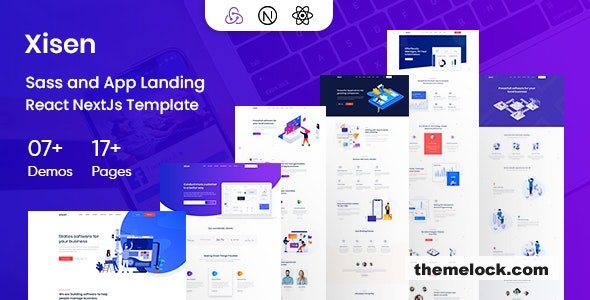 Xisen - Creative React Nextjs Template for Saas, Startup & Agency