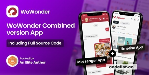 WoWonder Mobile v4.6 - The Ultimate Combined Messenger & Timeline Mobile Application