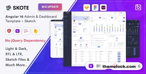 Download Skote v4.3.0 – Angular 16 Admin & Dashboard Template + Sketch | Free Nulled Scripts