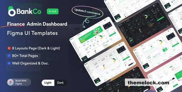 BankCo v2.5.0 - Admin Dashboard Figma UI Templates