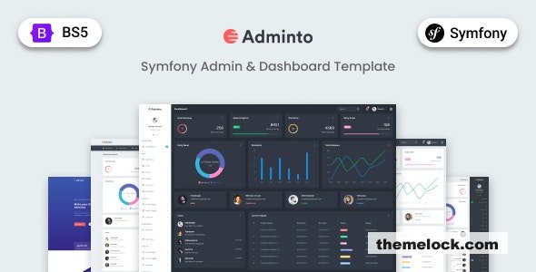 Adminto - Symfony Admin & Dashboard Template