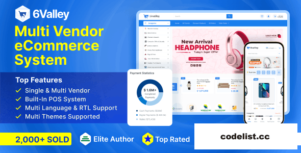 6valley Multi-Vendor E-commerce v14.3.1 - Complete eCommerce Mobile App, Web, Seller and Admin Panel - nulled