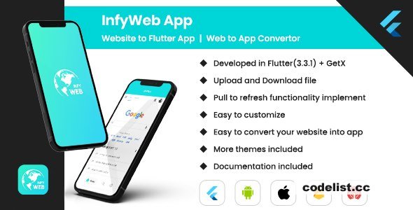 Web to App v1.0 - Convert Website to Flutter App | Web View App | Web to App Convertor (Android, iOS)