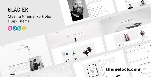 Glacier - Clean & Minimal Portfolio Hugo Theme