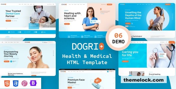 Dogri - Healthcare & Medical HTML Template