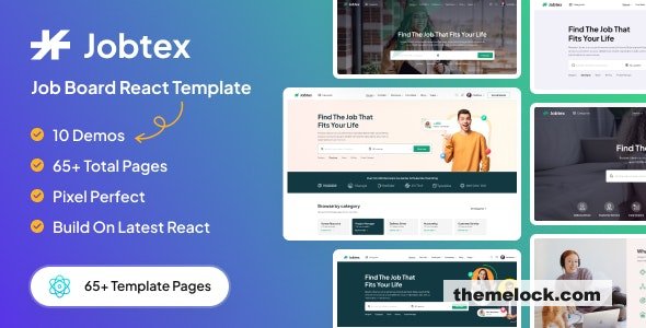 Jobtex - Job Board ReactJS Template