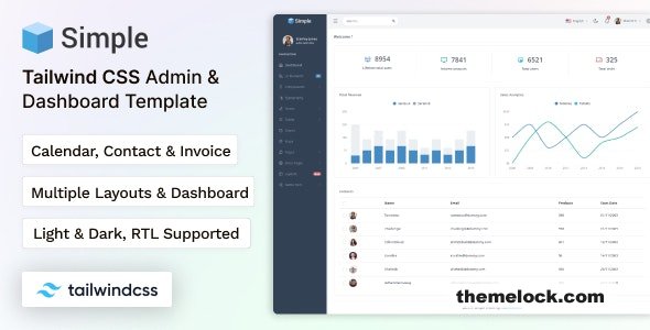 Simple - Tailwind CSS Admin & Dashboard Template