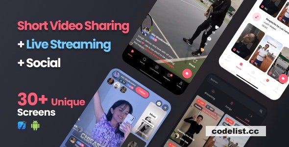 Modern TikTok/Dubsmash - Android/iOS
