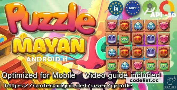 Puzzle Mayan (Admob + GDPR + Android Studio)