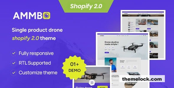 Ammbo - Single Product Drone Shop Shopify 2.0 Theme