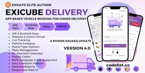 Exicube Delivery App v4.0.0