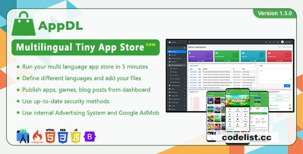 AppDL v1.3.0 - Multilingual Tiny App Store