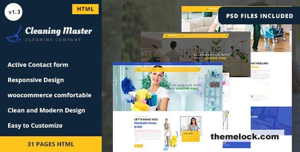 Clening Master v1.3 - Cleaning Company HTML5 Template