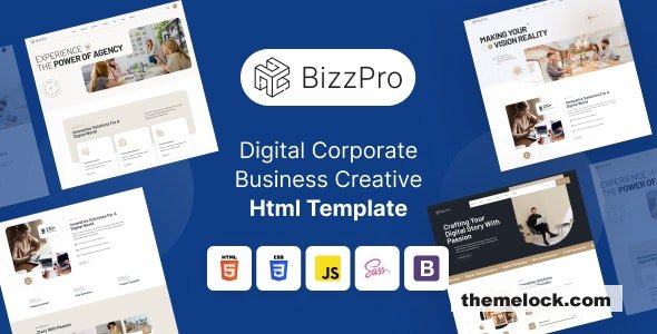 Bizzpro – Digital Corporate Business Creative Html Template