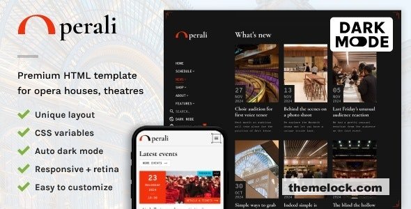 Operali - Theatre and Performing Arts HTML Site Template