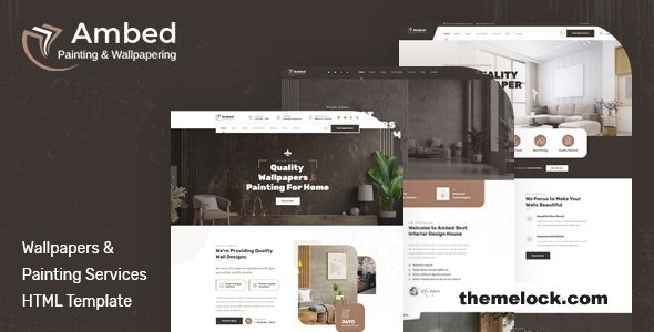 Ambed - Wallpapers & Painting Services HTML Template