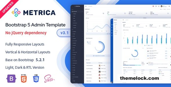 Metrica v3.1 - Bootstrap 5 Admin & Dashboard Template