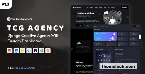 TCG AGENCY v1.3 - Django Agency With Custom Dashboard