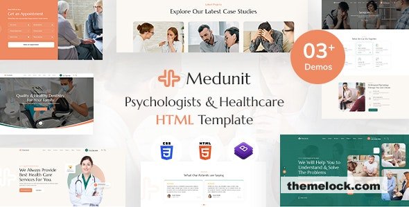 Medunit - Psychologists & Health Care HTML Template