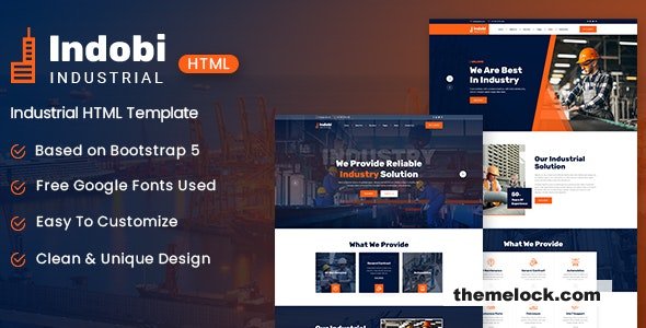Indobi - Industrial HTML Template