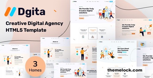 Dgita - Creative Digital Agency HTML5 Template