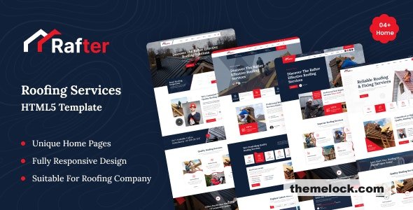 Rafter - Roofing Services HTML5 Template