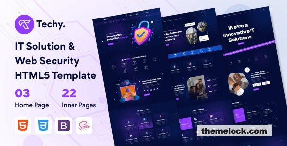 Techy – IT Solution & Web Security HTML5 Template