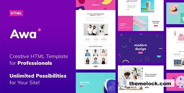 AWA - Portfolio HTML Template
