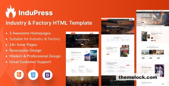 InduPress - Industry & Factory HTML Template