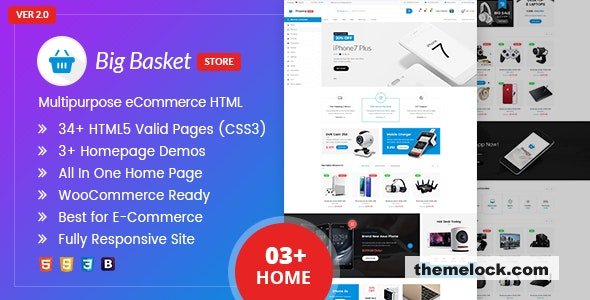 Big Basket - Multipurpose e-commerce HTML Template
