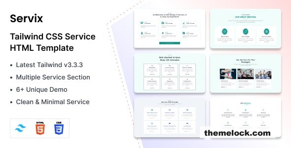 Servix - HTML & CSS Service Template