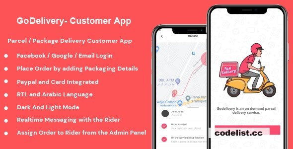GoDelivery v1.0.1 - Delivery Software for Managing Your Local Deliveries - Customer App