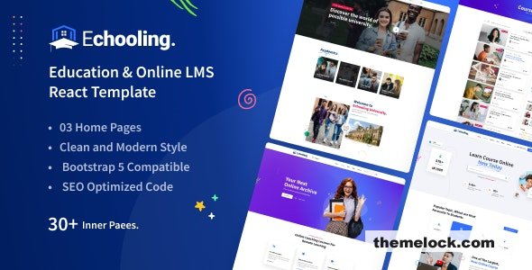 Download Echooling – Education React Template | Free Nulled Scripts